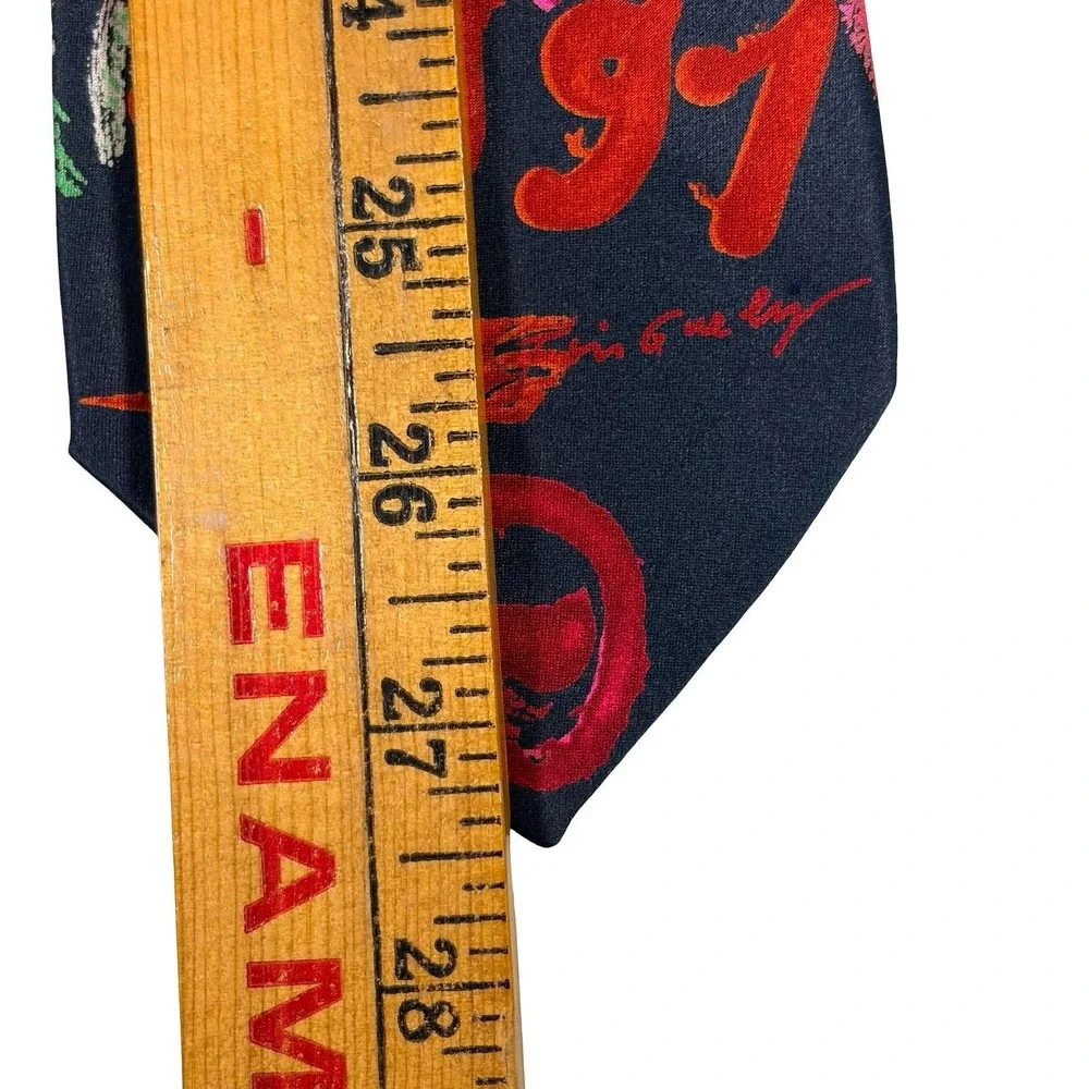 Rare‎ Jean Tinguely 1991 Memorial Silk Tie Fabric Frontline Zurich Swiss Art